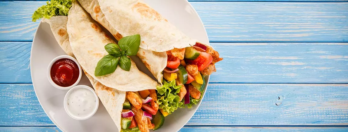 Tortillas de poulet sucrées salées avec Amora ®