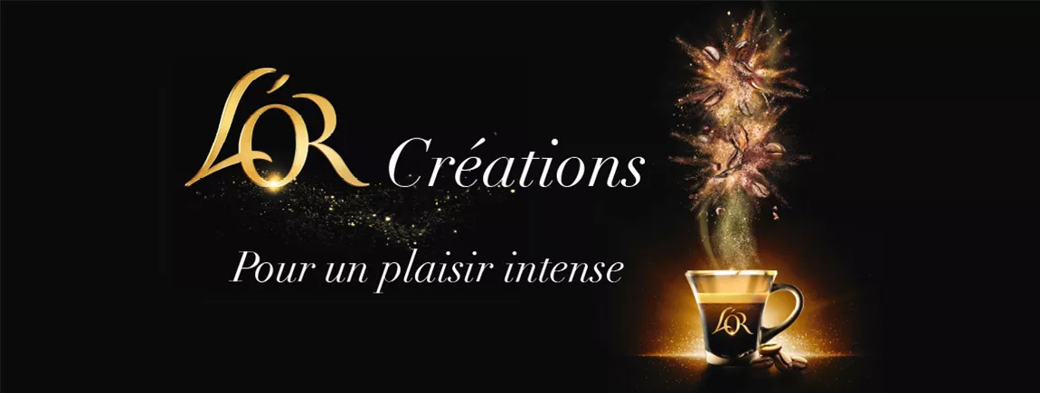 L'OR Création, pour un plaisir intense tasse de café l'or