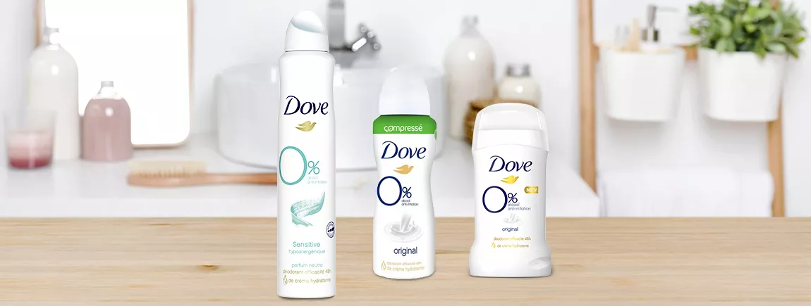 Dove® 0 %, la protection et le soin dont vous avez besoin Une femme qui fait du yoga