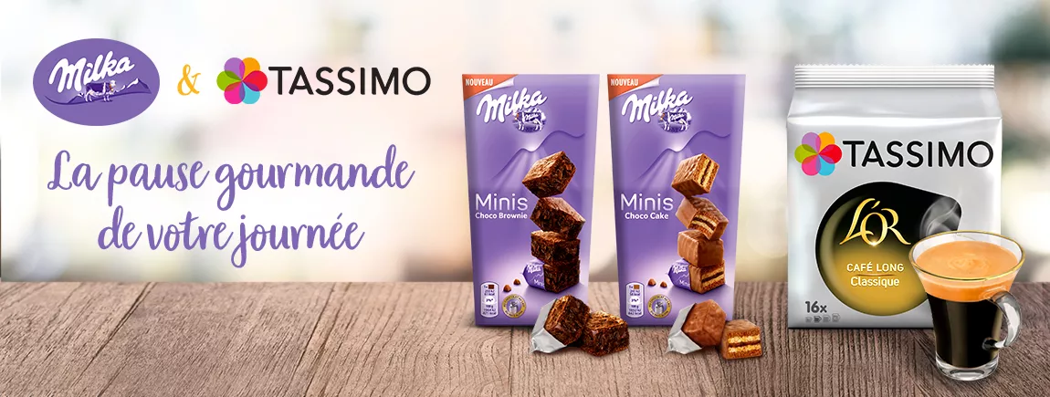 L'importance de la pause (gourmande), en télétravail, avec Tassimo et les biscuits Milka Une femme en télétravail