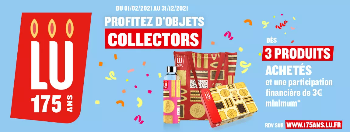 Pour l’anniversaire de LU, des objets collectors sont disponibles 