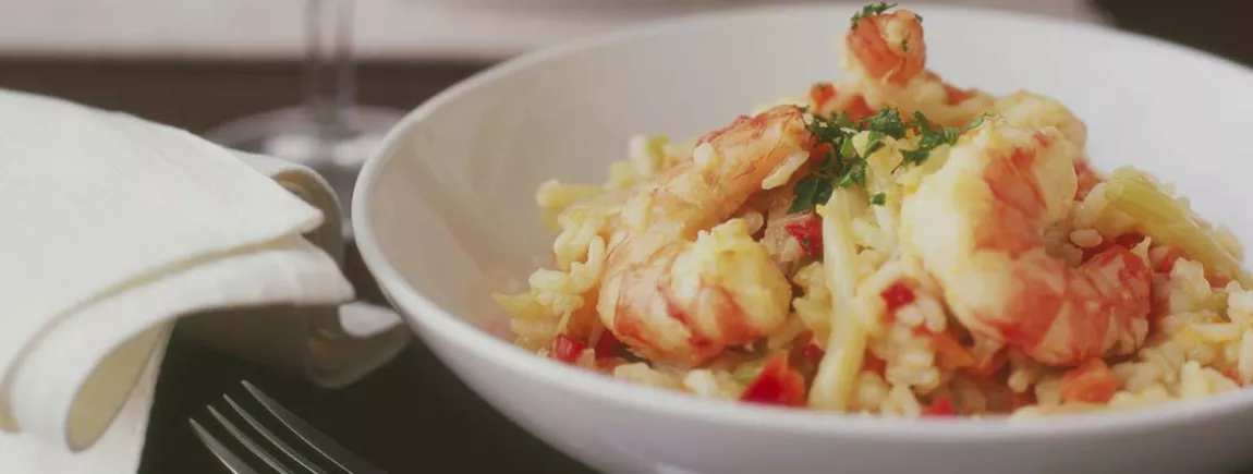 Risotto au fenouil et gambas Risotto au fenouil et gambas