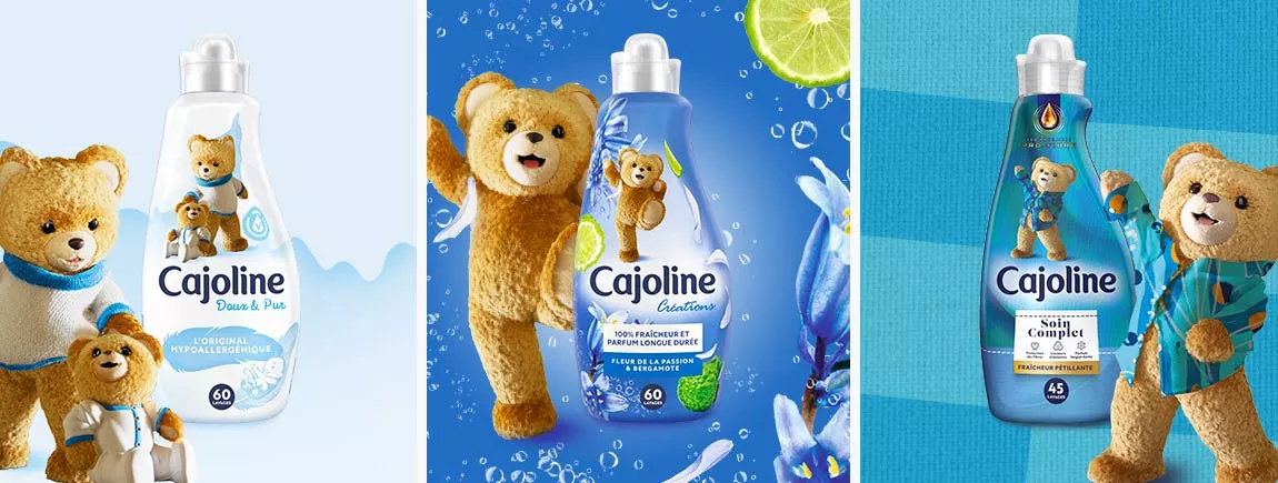 Découvrez les gammes Cajoline Doux et pur, Créations et Soin Complet 