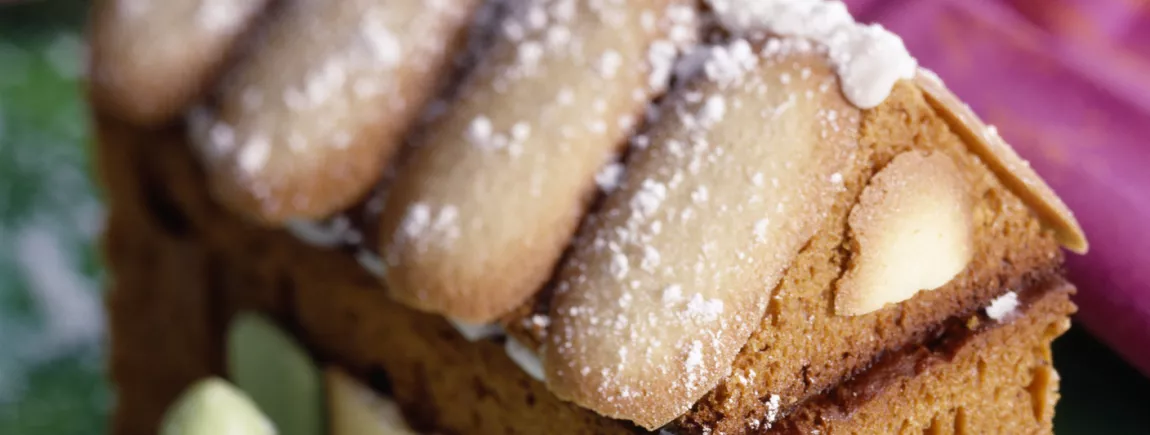 Maison en pain d'épices Vandame®, biscuits et pâte d'amande