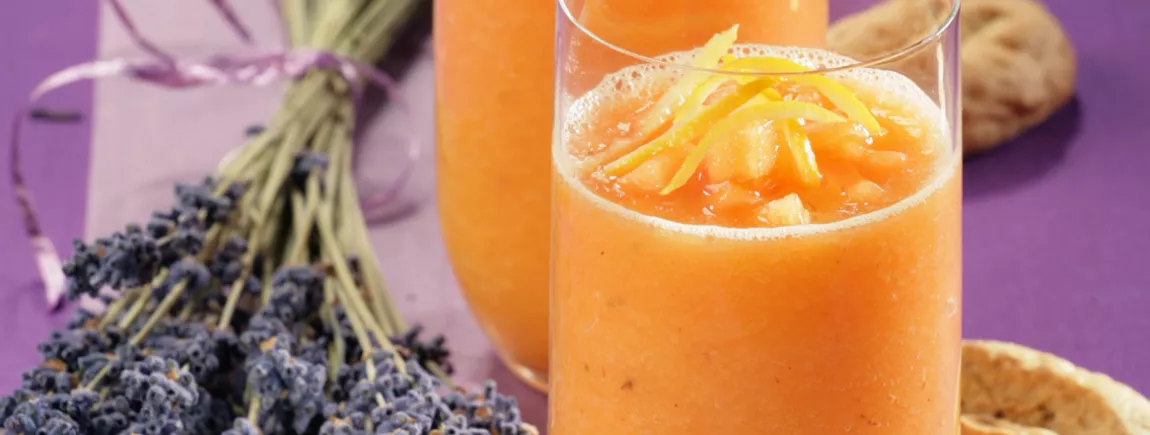 Gaspacho de melon à la lavande Gaspacho de melon à la lavande