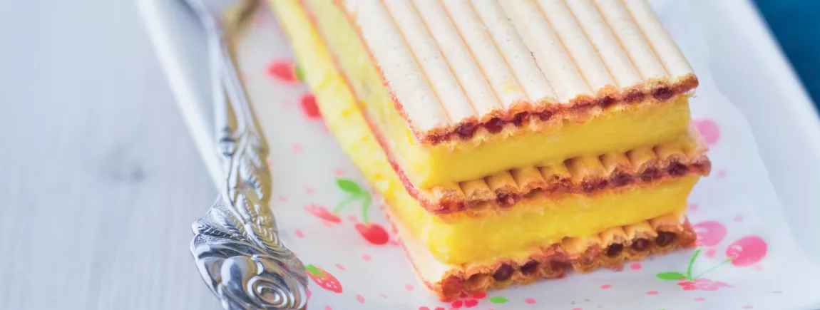 Mille-feuilles croustillant avec La Paille d’Or®