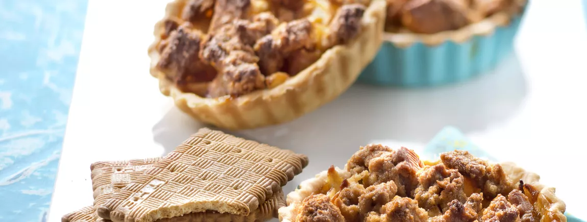 Tartelettes aux pommes en crumble de Thé® de LU Tartelettes aux pommes en crumble de Thé® de LU